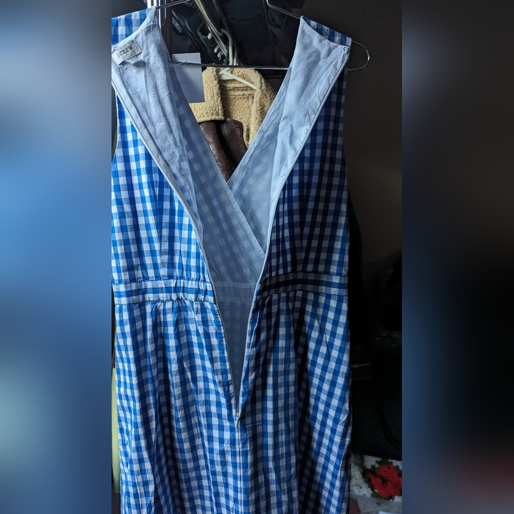NWT J. Crew Gingham Dress Size 2 - Picture 2 of 12
